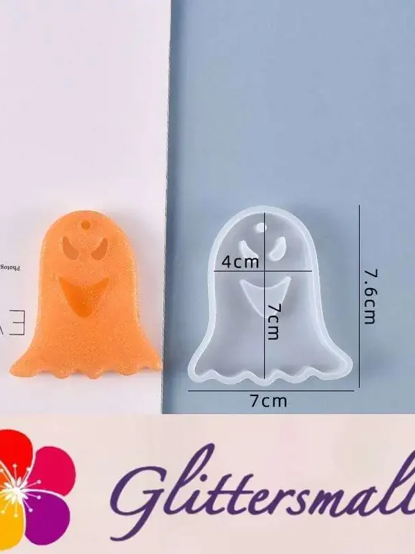 Halloween Weird Smile Ghost Silicone Resin Mold M-YMR-NG005