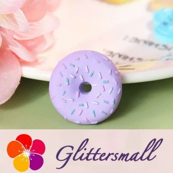 Donut Playfood Resin Slime Charms Cabochons Ornament DIY Crafts 03