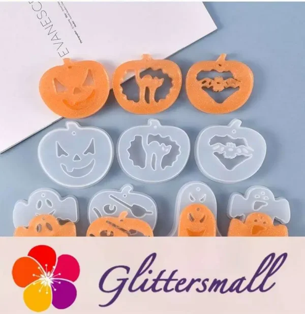 Halloween Pumpkin Cat Silicone Resin Mold M-YMR-NG002