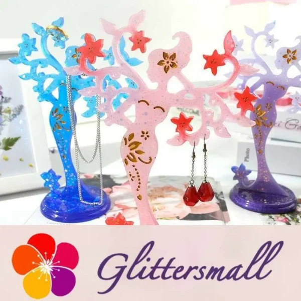 O1CN01dYPHCJ1k2ITcoCVle___2207848324625-0-cib.webp Graceful Girl Decoration Silicone Earring Necklace Shelf Resin Mold M-QZ-BLW002