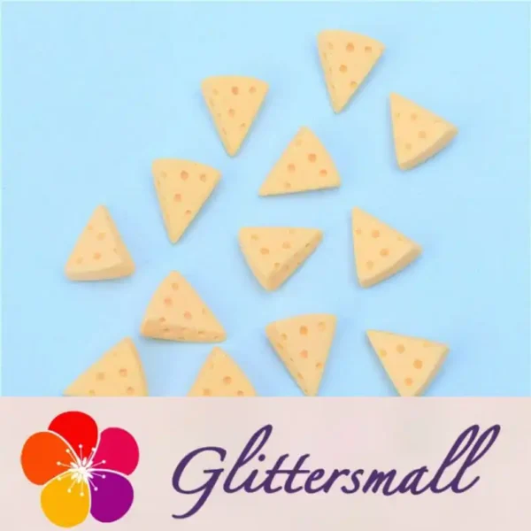 O1CN01n5DA8a1o9rTIGX8Rm___4162345183-0-cib.webp Cheese Slices Playfood Resin Slime Charms Cabochons Ornament DIY Crafts