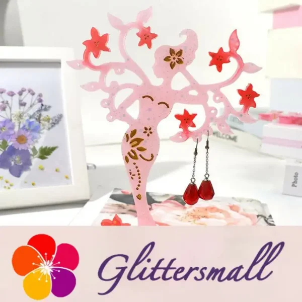 O1CN01rpmQ2j1k2ITXMB9BH___2207848324625-0-cib.webp Graceful Girl Decoration Silicone Earring Necklace Shelf Resin Mold M-QZ-BLW002
