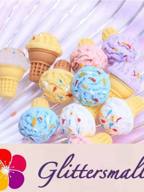 Ice Cream Playfood Resin Slime Charms Cabochons Ornament DIY Crafts 09