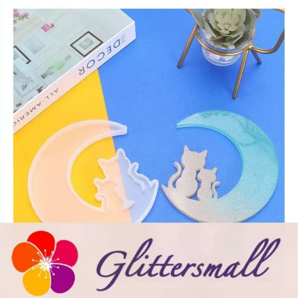 O1CN01yOEdB624LnfAGfAuQ__2208108607375-0-cib.webp Moon Cat Silicone Resin Mold M-LYY-YLP007