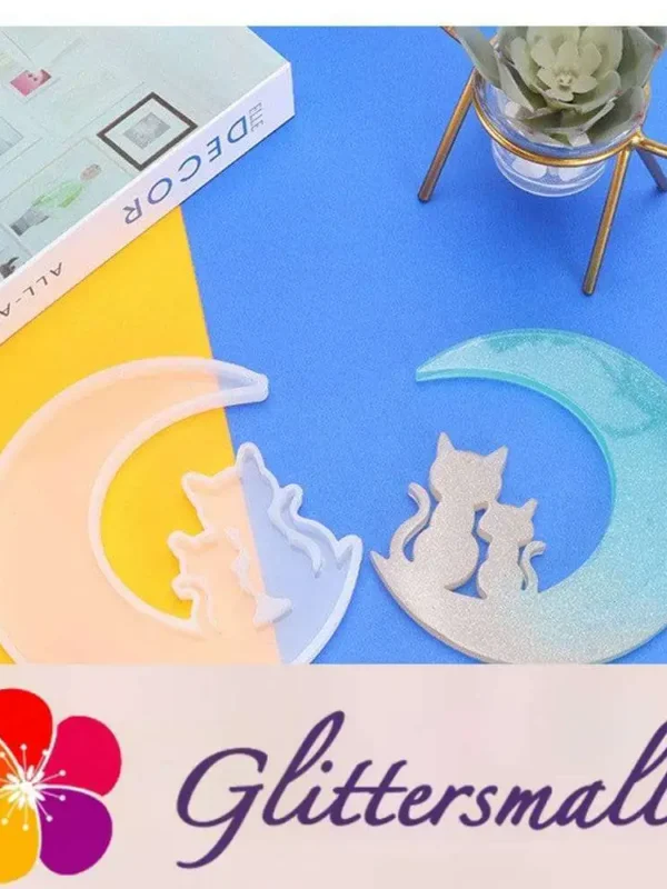 Moon Cat Silicone Resin Mold M-LYY-YLP007