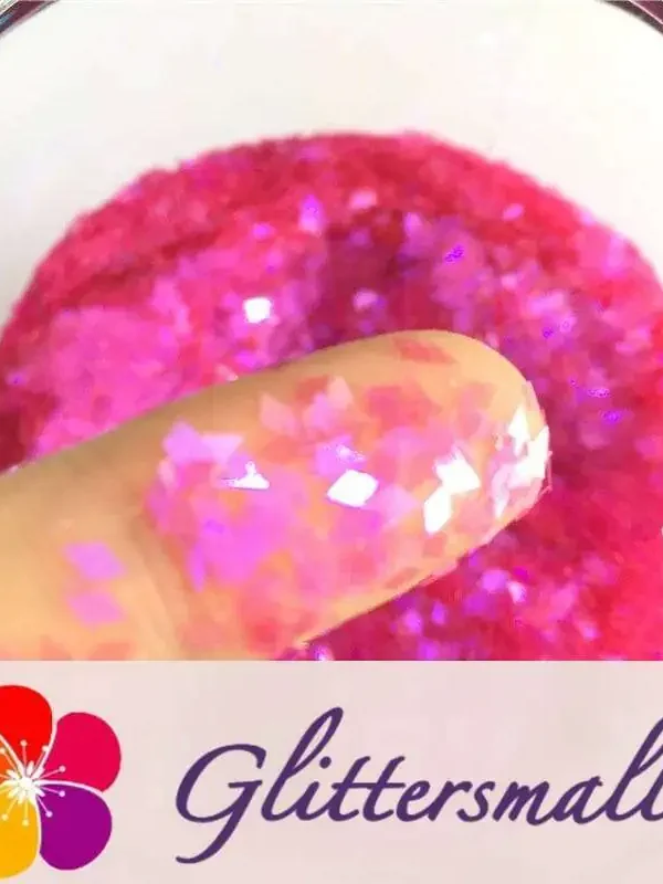 2mm Rhombic shaped translucent iridescent glitter C049