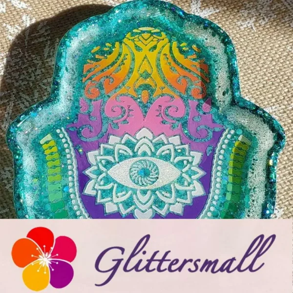General Mixed Holographic Teal Green Glitter Hexagon Shaped LB0702