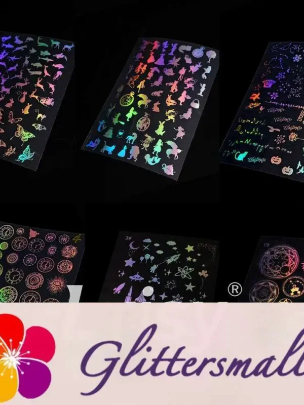 GlittersMall (6 Pcs) Resin Supplies Set Resin Stickers