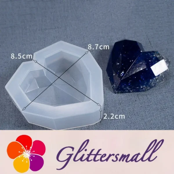 il_1140xN.3269867728_rmys.webp Faceted Heart Pack of 3 Silicone Resin Mold M-YMR-XXQM001
