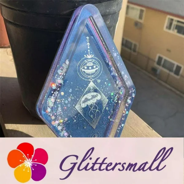 General Mixed Holographic Silver Glitter Hexagon Shaped LB0100