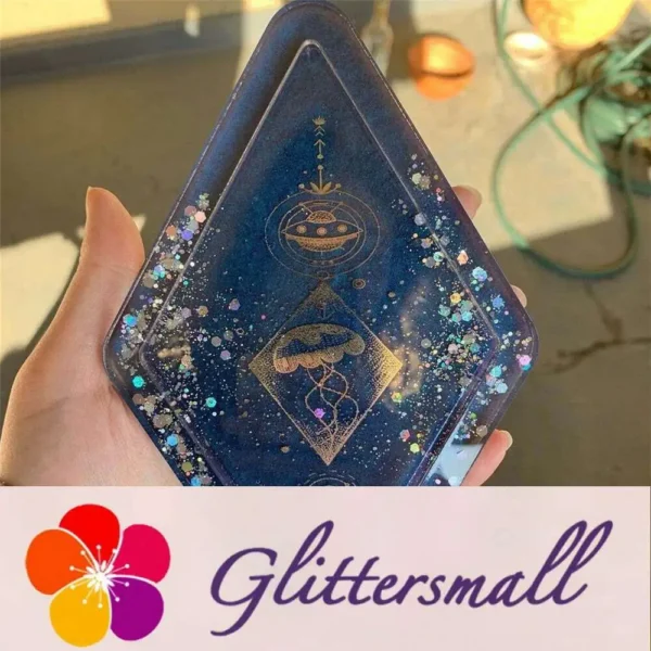 General Mixed Holographic Silver Glitter Hexagon Shaped LB0100