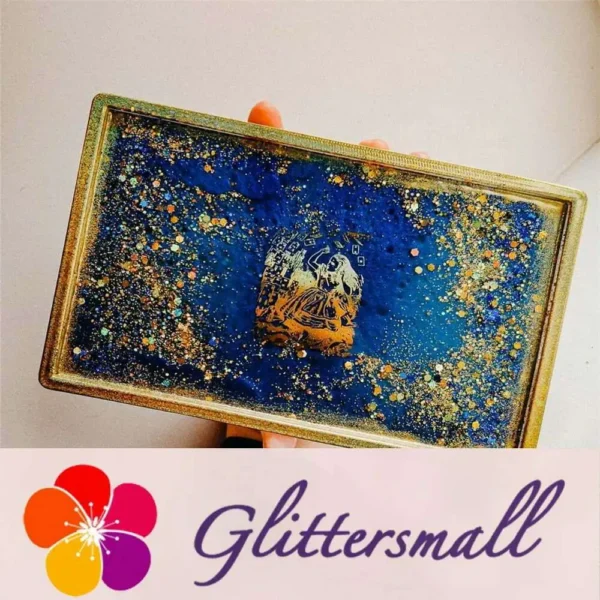 resinbynatalie_LB210-8484930338176662387614947474n.webp General Mixed Holographic Gold Glitter Hexagon Shaped LB0210