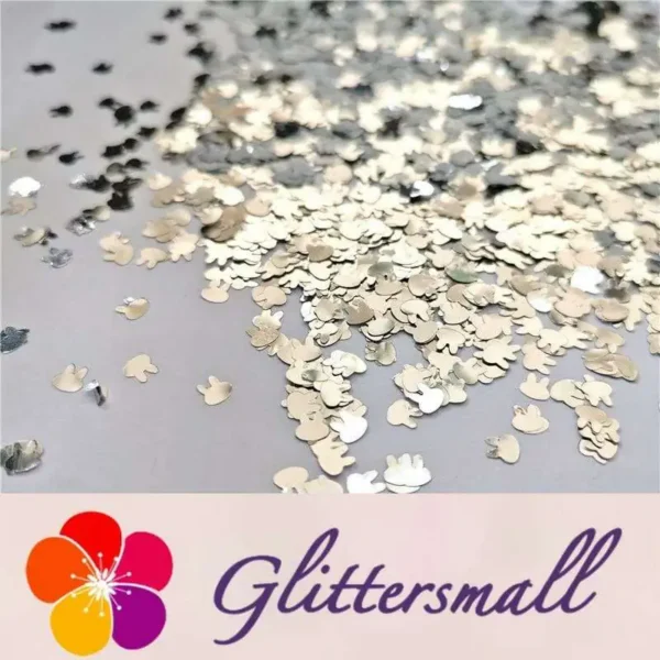 02_e74c8372-95f8-46a5-bcf5-cea329141ba0.webp 4mm Rabbit Bunny Shapes Silver Glitter B0100