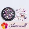 Nail Art Charms Crystal Glass Diamond Fairy Beads Metal Jewels Special Mix MK-007