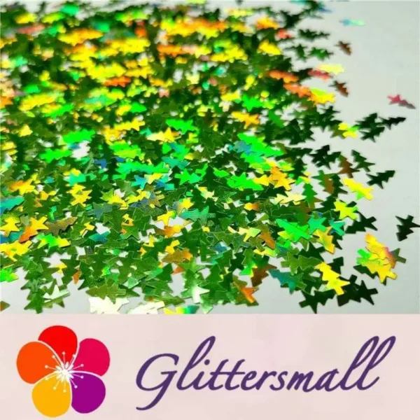 20191127145300_0c6691a5-d1b4-4f15-9183-70068c91374c.webp Christmas Tree Shaped Holographic Green Glitter LB601