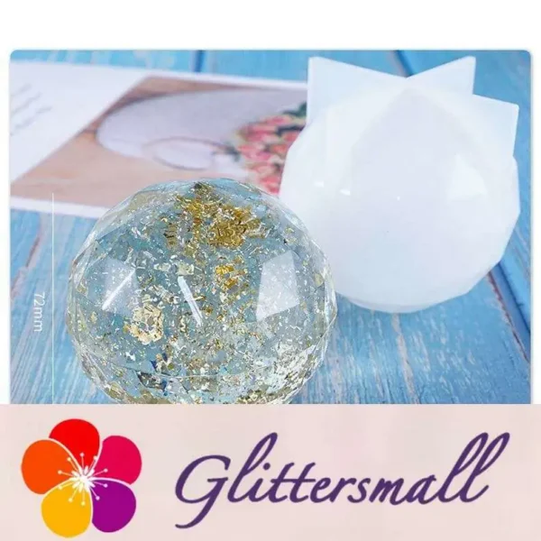 20210407_011015_007.webp Multilateral Cut Surface Crystal Ball Decoration Silicone Mold For Epoxy Resin