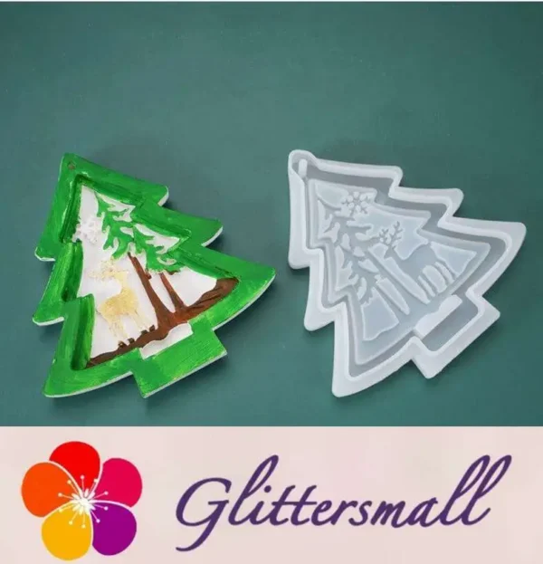 21128007270_1635312530.webp Christmas Tree, Elk Theme Listing Decoration Silicone Resin Mold M-YMR-SDGP015