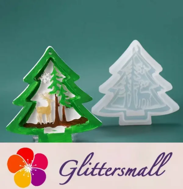 21288551909_1635312530.webp Christmas Tree, Elk Theme Listing Decoration Silicone Resin Mold M-YMR-SDGP015