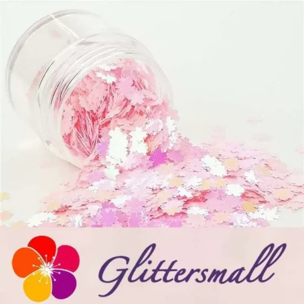 5mm_e6426199-a5b8-469e-b6af-84749604b03c.webp 5mm Cherry Blossoms (Sakura) Shapes Rose Pink Glitter C018R