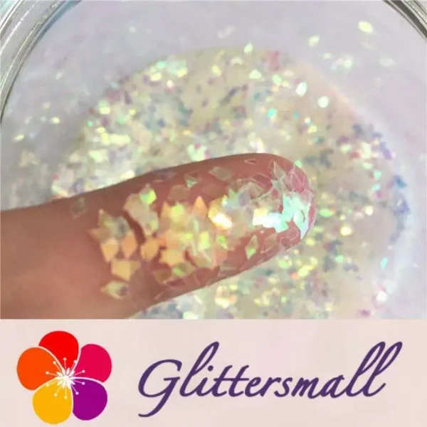 C04.webp 2mm Rhombic shaped translucent iridescent glitter C004
