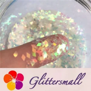 C21.webp 2mm Rhombic shaped translucent iridescent glitter C021