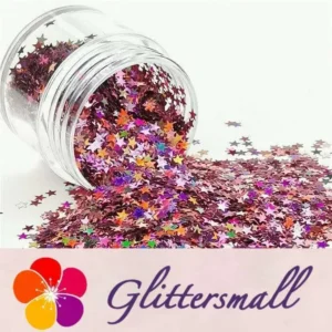 IMG_20190409_140918.webp 3mm Star Shapes Laser Hazy Pink Glitter LB0911