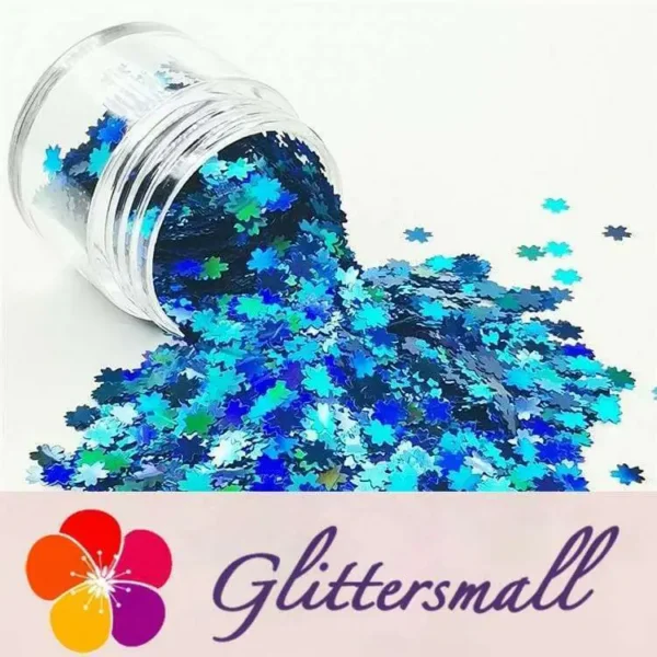 IMG_20190410_142040_0cc58897-c55b-4489-8002-e23e468e35f9.webp 5mm Cherry Blossoms (Sakura) Shapes Laser Sky Blue Glitter LB0700
