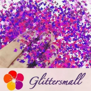 IMG_20191015_190706.webp 3mm Butterfly Shapes Laser Purple Glitter LB0800