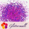 3mm Butterfly Shapes Laser Purple Glitter LB0800