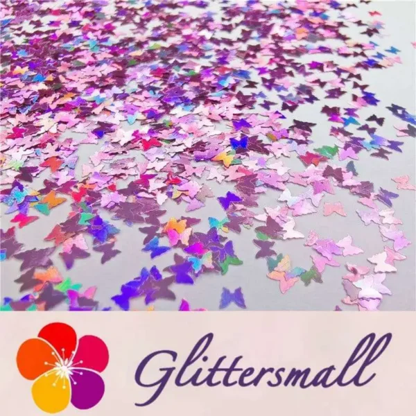 IMG_20191015_194248.webp 3mm Butterfly Shapes Laser Pink Glitter LB0901