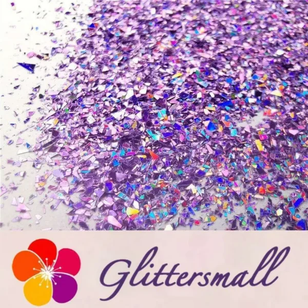 IMG_20191016_205712.webp Holographic Light Purple Opa Cellophane Holo Shards Confetti Glitter Sprinkle Toppings LB0802 2x2