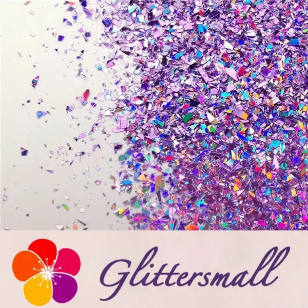 IMG_20191016_205721.webp Holographic Light Purple Opa Cellophane Holo Shards Confetti Glitter Sprinkle Toppings LB0802 2x2