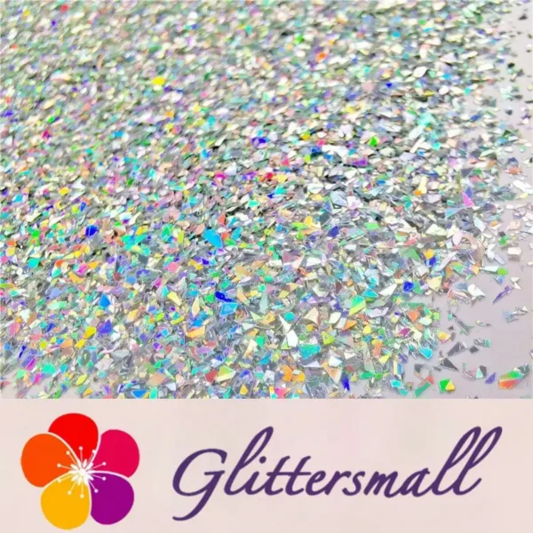 IMG_20191016_214701.webp Holographic Silver Opa Cellophane Holo Shards Confetti Glitter Sprinkle Toppings LB0100 2x2