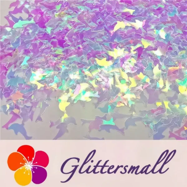 IMG_20191031_160019.webp Dolphin Shaped Dream Blue Iridescent Glitter C004