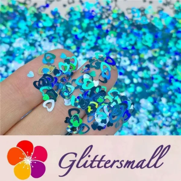 IMG_20191102_150621_ea1b457f-e322-4a17-b576-3f32f9e5d5b2.webp 4mm Holographic Sky Blue Hollow Out Heart Shaped Glitter LB0700