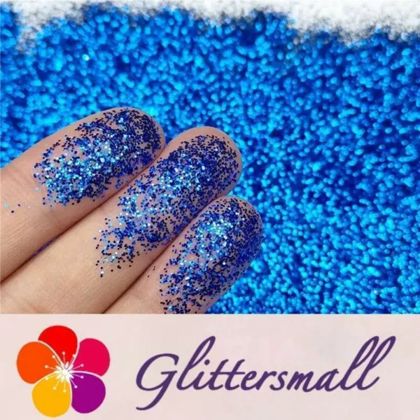 0.2mm hexagon blue cosmetic grade biodegradable glitter in bulk BIO007