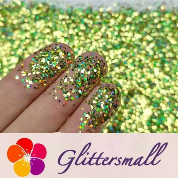 IMG_20191202_204853.webp 0.8mm Hexagon Cosmetic Grade Holographic Grass Green Glitter SLG007