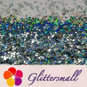 IMG_20191203_154619.webp 0.8mm Hexagon Cosmetic Grade Holographic Gray Glitter SLG011