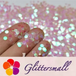 3mm Round Shapes Dream Pink Glitter C003