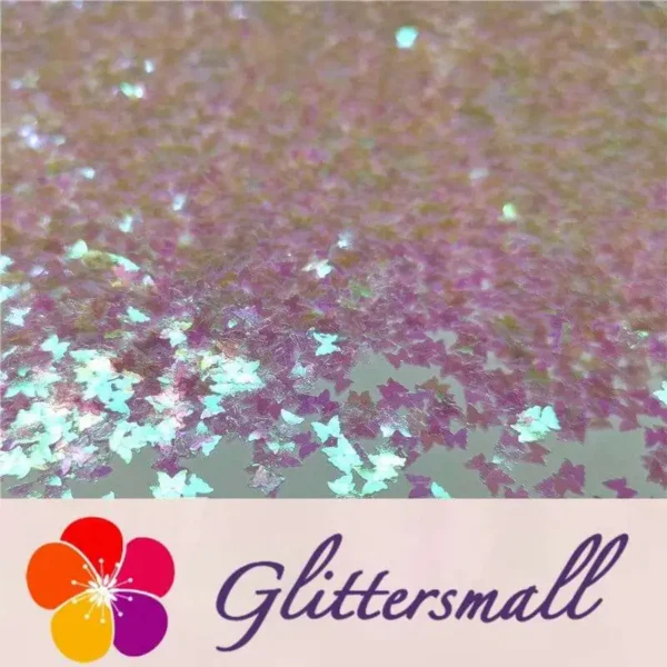 IMG_20191226_220317.webp 3mm Butterfly Shaped Iridescent Dream Pink Glitter C003