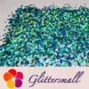 3mm Butterfly Shaped Holographic Teal Green Glitter LB0702