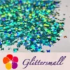 3mm Butterfly Shaped Holographic Teal Green Glitter LB0702