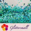 3mm Butterfly Shaped Holographic Teal Green Glitter LB0702