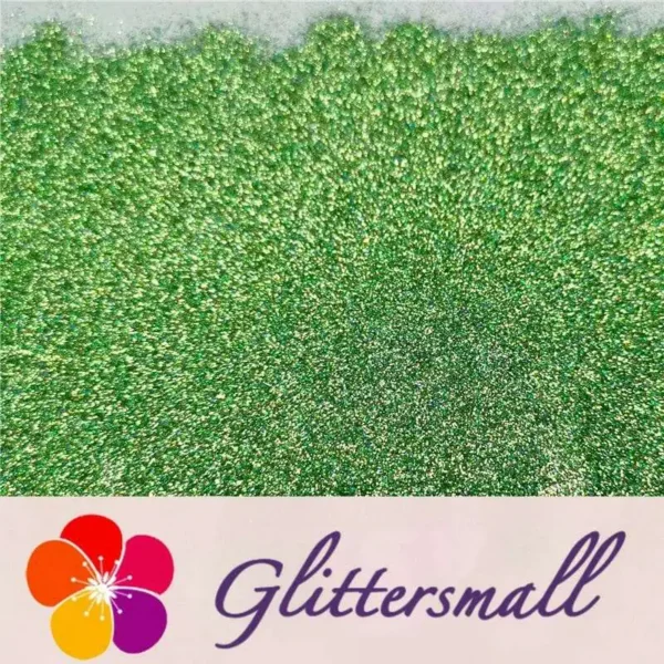 0.2mm Holographic Pigment Grass Green Glitter Cosmetic Grade SLG008