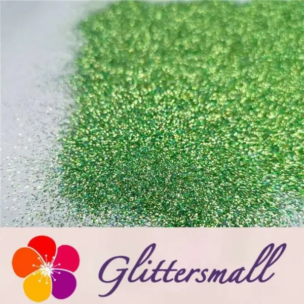 0.2mm Holographic Pigment Grass Green Glitter Cosmetic Grade SLG008