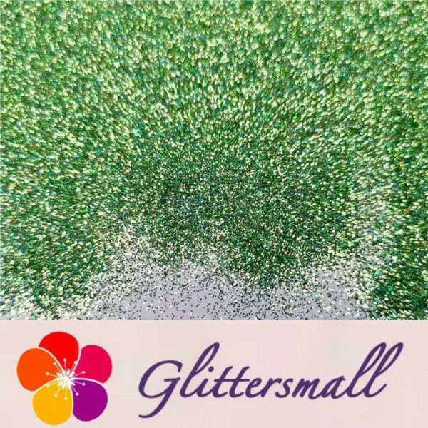 0.2mm Holographic Pigment Grass Green Glitter Cosmetic Grade SLG008