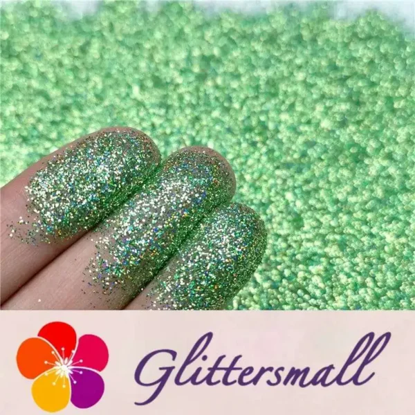 0.2mm Holographic Pigment Grass Green Glitter Cosmetic Grade SLG008