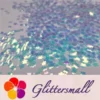 5mm Cherry Blossoms (Sakura) Shaped Iridescent Ice Blue Glitter C021