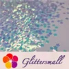 5mm Cherry Blossoms (Sakura) Shaped Iridescent Ice Blue Glitter C021