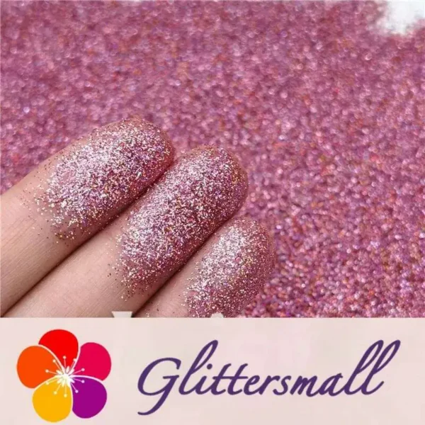 0.2mm Professional Cosmetic Glitter For Lip Gloss, Lipstick Holographic Hazy Pink FCHL911